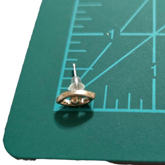 Earrings Minimalist Evil Eye Studs Pierced Small Believes Protection SKU2399 - Picture 3 of 4